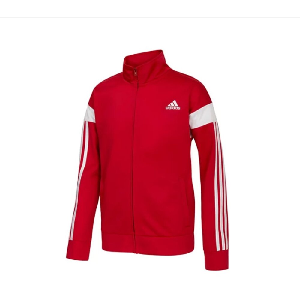 Adidas Bold Red Zip-Up Jacket
